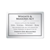 Mileta Aluminium Weights & Measures Act Notice 25ml